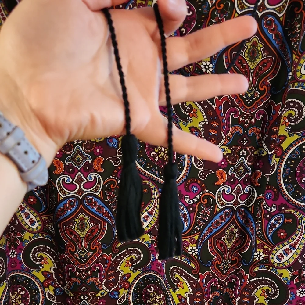 Zac & Rachel Red Graphic Relaxed Blouse - Picture 7 of 8